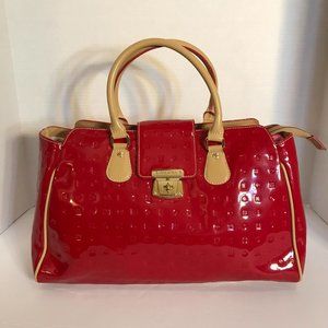 Arcadia Red Genuine Leather Handbag